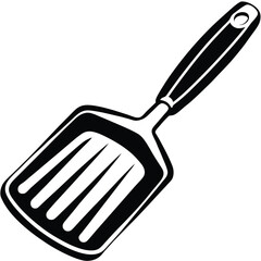 Kitchen utensils spatula vector line art style