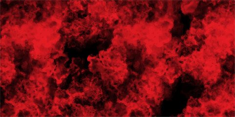 Abstract modern beautiful stylish texture with red smoke. Watercolor red grunge painting stylist charming modern dark canvas. Red and black sky with wispy clouds with turquoise texture.