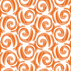 Seamless pattern with a simple abstract drawing. Vector illustration.