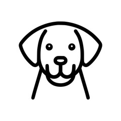 Dog head Victor illustration with white background 