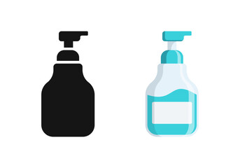 Sanitiser icon. Hygiene protection symbol