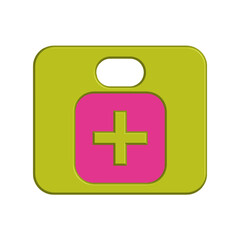 Fototapeta premium First aid kit icon template