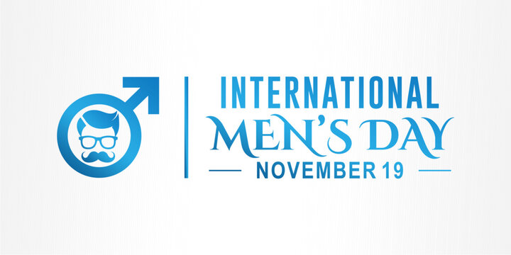 International Men's Day. Men's day creative. observed on November 19. Vector template for background, banner, card, poster design.