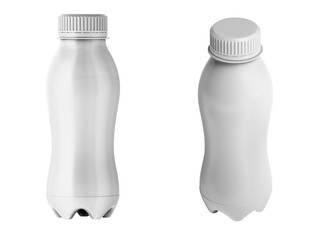 Milk bottle, isolated on white background, 3d illustration, 3d rendering, realism, photo realistic