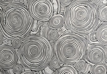 Fototapeta premium Abstract Aboriginal Art Pattern with Circles