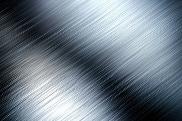 Fototapeta premium Abstract Diagonal Lines on a Brushed Metal Surface