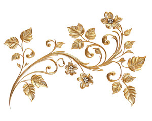 Corner - Vintage Floral Ornament