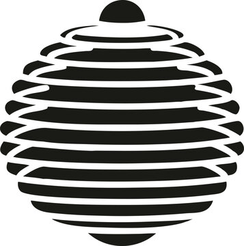 recommend clip art: A wooden beehive vector silhouette