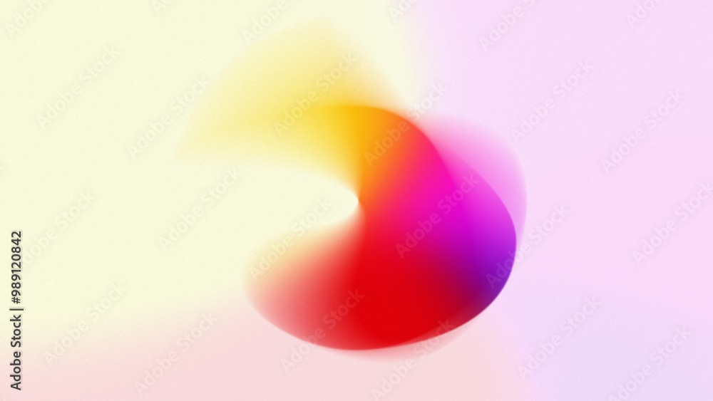Poster abstract colorful swirl on gradient background