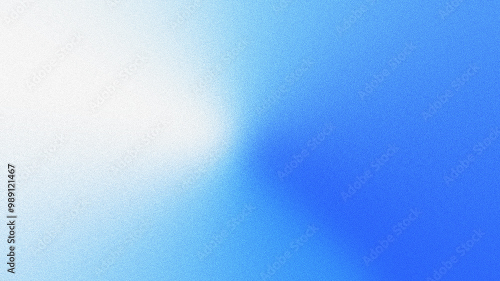 Poster smooth gradient blending of blue with a subtle grainy texture in abstract background