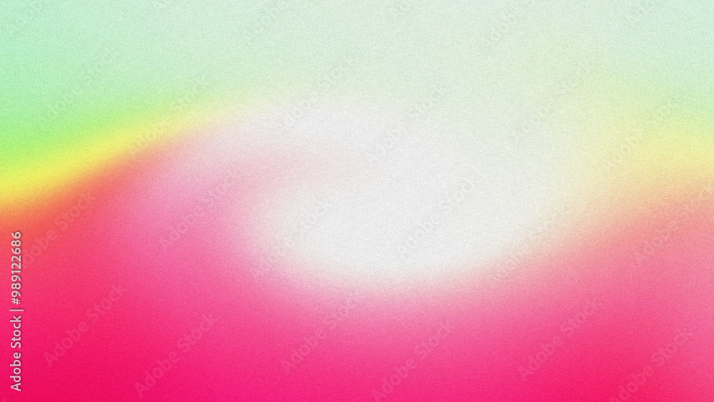 Poster flowing colorful lights on a grainy abstract background