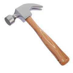 3D hammer icon illustration
