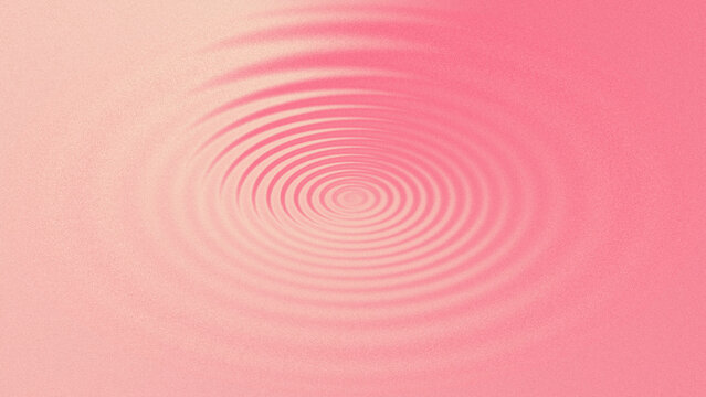 Ripple effect on pink with Grainy gradient background