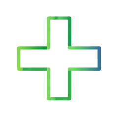 Obraz premium Medical cross symbol for hospitals, clinics, and healthcare services