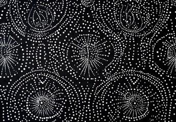 Abstract Aboriginal Dot Painting Pattern