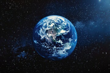 Obraz premium Earth facing pollution, plastic waste, and habitat loss due to human activity.