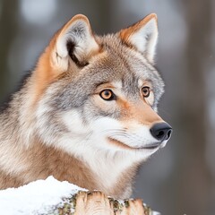 Obraz premium Gray wolf