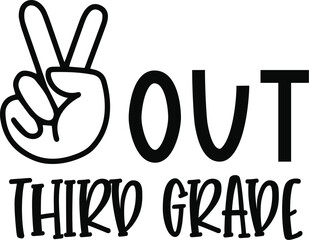 Peach out third grade t shirt