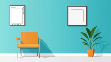 Hospital waiting room with self-service health monitoring stations, self-check health station, patient empowerment