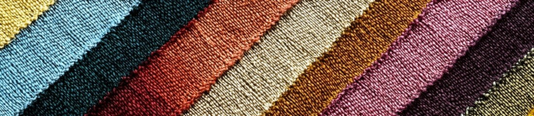 Fototapeta premium Colorful Diagonal Woven Fabric Texture