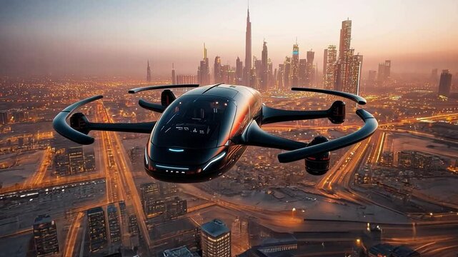 An era of autonomous flying taxis over futuristic cities, with passengers able to enjoy views from above, is expected to be ushered in by drones and flying cars.