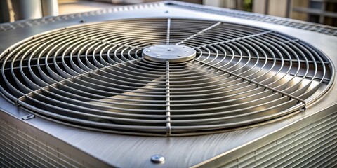 Fototapeta premium Close up shot of a volume damper, air conditioning equipment