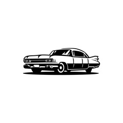 Naklejka premium old car logo on white backgro...