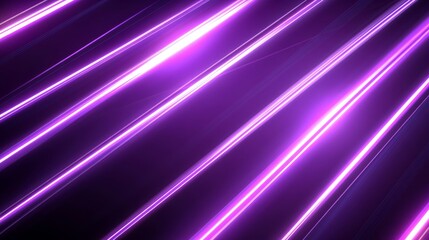 Fototapeta premium Violet and purple neon laser lines with flashing effects, creating abstract beams and rays of light. A modern, futuristic vector collection isolated on a black background.