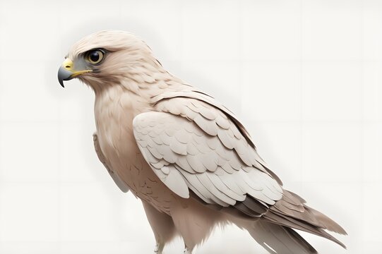 recommend clip art: a cute minimalistic simple full-body Hawk side profile Clipart