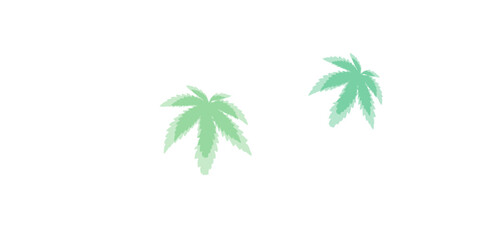 Many handmade ink leaves stamps scattered on white background.  Red Leaves. Border Frame. Yellow Oak November.