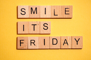 Smile it's Friday with wooden tiles