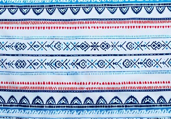 Seamless Tribal Stripe Pattern Fabric Design