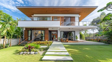 Obraz premium Modern Tropical Home