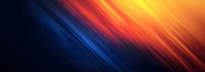 Abstract Diagonal Gradient Background - Blue, Orange, Yellow