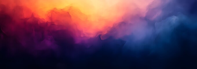 Impressionistic Gradient Background with Blue, Purple and Orange