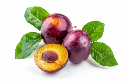 A fresh java plum isolated on white