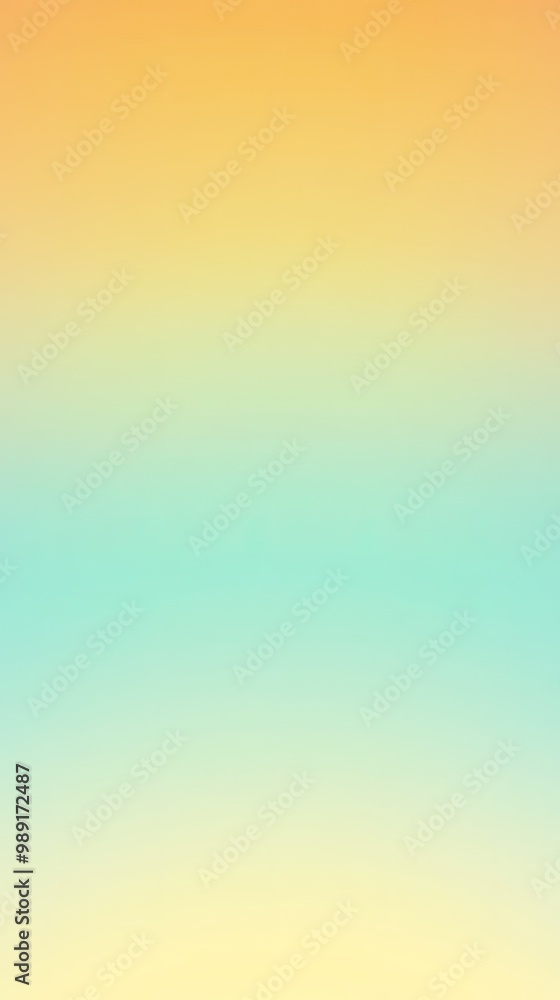 Wall mural a serene blend of warm orange and cool aqua colors creating a calming abstract background perfect fo