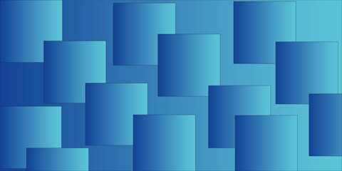 Abstract Blue Cubes Background

