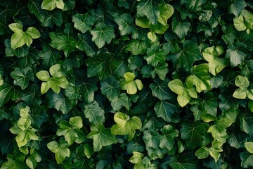 Fototapeta premium Lush Green Ivy Leaves Close-up