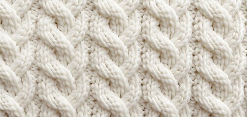 Cream Knit Yarn Texture Background Design