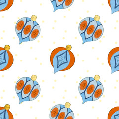 Christmas new year  in cartoon style. watercolor doodle kawaii