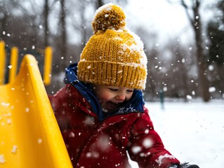 Snowy playground