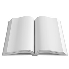 Naklejka premium Open Book with Blank Pages