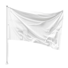 Fototapeta premium Blank White Flag Mockup