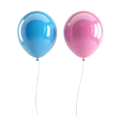 Selbstklebende Fototapeten Blue and Pink Balloons © juwairiya_nameera
