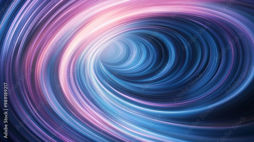 Poster a vibrant abstract swirl of blue and pink hues, creating a dynamic and flowing visual experience. pe