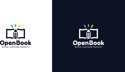 Open Book Logo Design 
