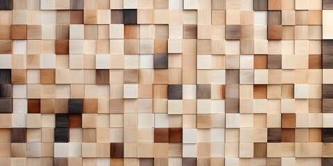 Abstract Wooden Tile Pattern Background