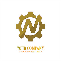 N  lettering logo is simple, easy to understand and authoritative