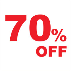 Special Offer: 70% Off Royalty-Free Banner Design Vector Image